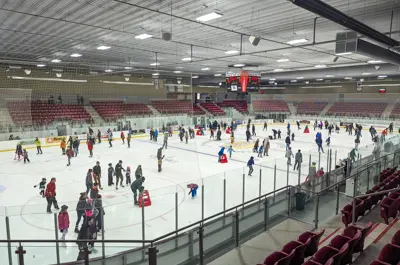 view of don lough arena public skating