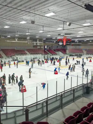 view of don lough arena public skating